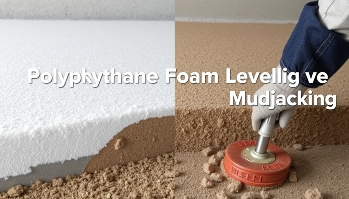 polyurethane foam leveling vs mudjacking cost and durability