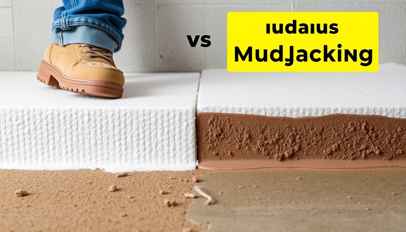 polyurethane foam leveling vs mudjacking cost and durability — photo 2